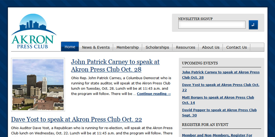 The Akron Press Club Design